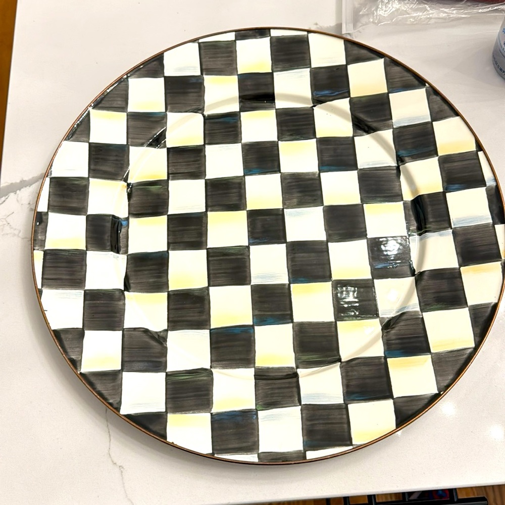 McKenzie-Childs circular serving plate